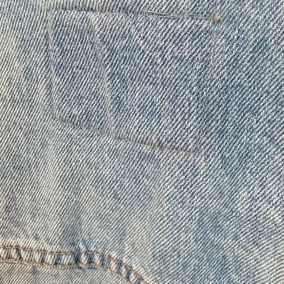 Blank NYC Light Blue Distressed Denim Jacket - Size Large - Picture 12 of 12